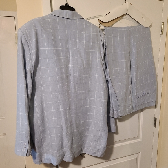 inserch Suits & Blazers Pinstripe Linen Suit Poshmark